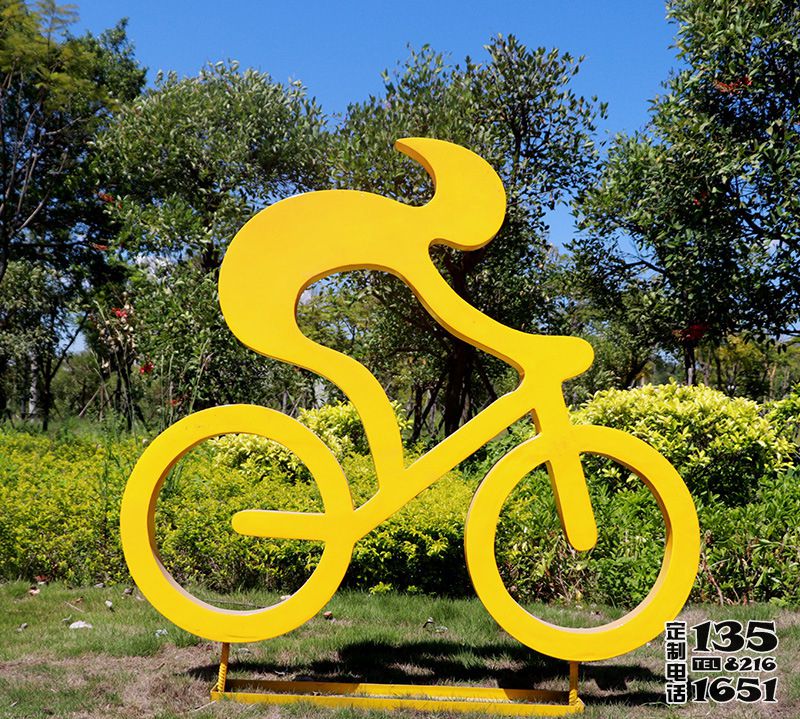 景區(qū)騎車(chē)玻璃鋼抽象運(yùn)動(dòng)雕塑 景區(qū)騎車(chē)玻璃鋼抽象運(yùn)動(dòng)雕塑
